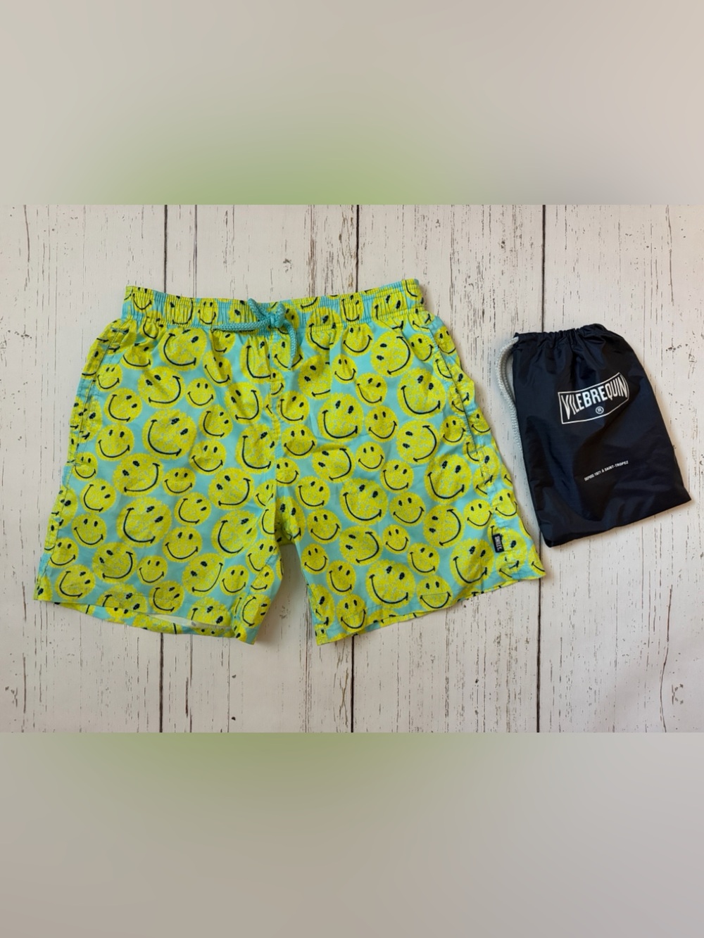 Vilebrequin x Smiley 14 youth swim trunks